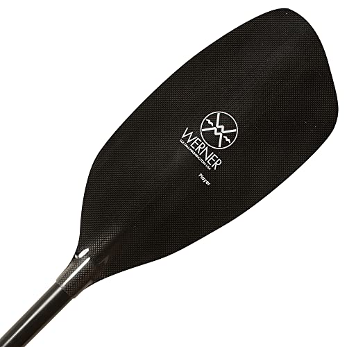 Werner Paddles Whitewater Kayak Paddle Carbon Bent Shaft 197cm
