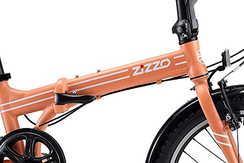 ZiZZO Forte Heavy Duty Folding Bike Coral