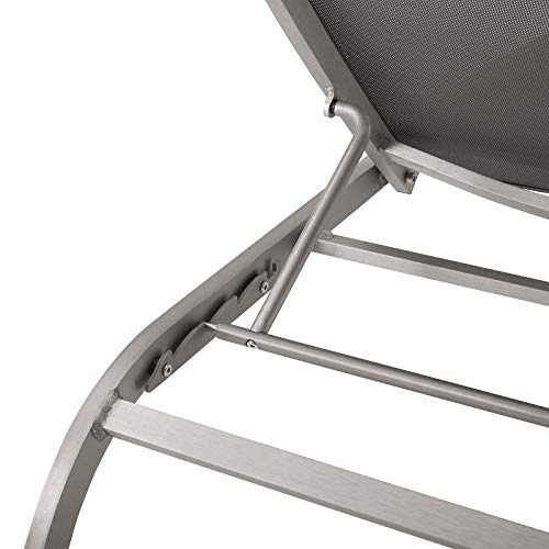 Modway Savannah Chaise Set with Four Lounge Chairs Grey