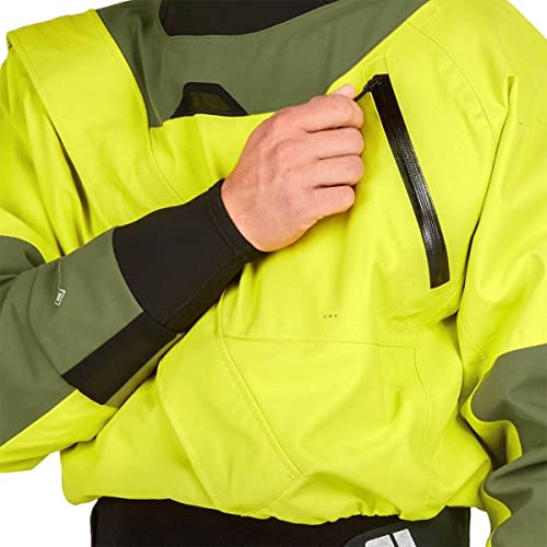 NRS Men's Axiom GORE-TEX Pro Dry Suit Chartreuse XXL
