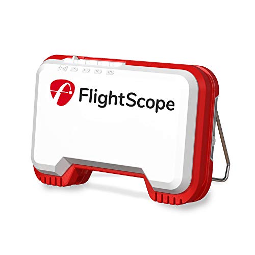 Certified Brands FlightScope Mevo Portable Golf Launch Monitor and Rangefinder White with Red Trim