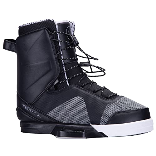 Hyperlite Team X Mens Wakeboard Bindings Black/Grey (9-10)