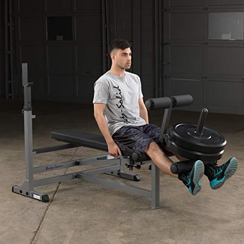 Body-Solid Olympic Combo Bench with Preacher Curl and LAT Pulldown Black