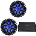 KICKER 12-Inch Premium Marine Subwoofer & 4-ohm Marine Amp Bundle