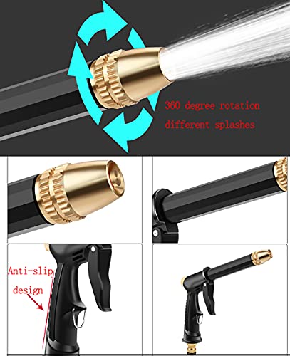 C/H Garden Hose Pipe 5m Flexible Watering Hose with Spray Gun Yellow