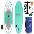 SereneLife Inflatable Board (6 Inches Thick) | Premium SUP Accessories & Carry Bag | Wide Stance, Bottom Fin | Non-Slip Deck | Youth & Adult Standing Boat