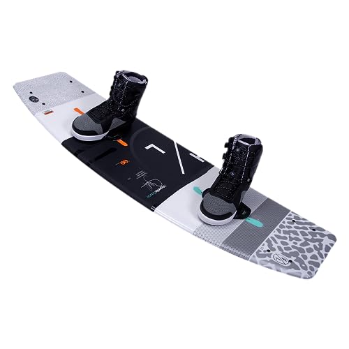 Hyperlite Source Mens Wakeboard 143 W/Team X Bindings White/Orange 143cm/(9-10)