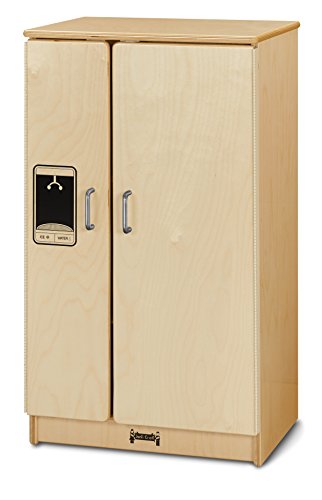 Jonti-Craft Culinary Creations Wooden Toy Refrigerator Natural Wood