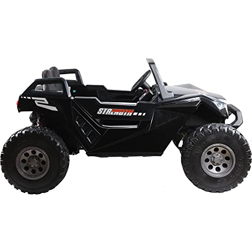 MotoTec Baja UTV 4x4 24v Carbon Fiber RC Black