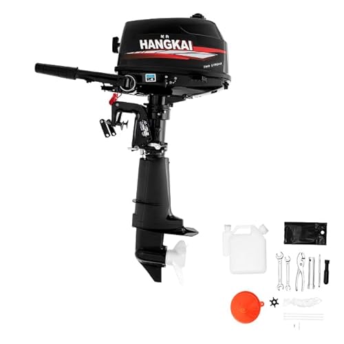EurHomePlus 4.4KW Electric Outboard Trolling Motor 7'' 3-Blade Propeller Black