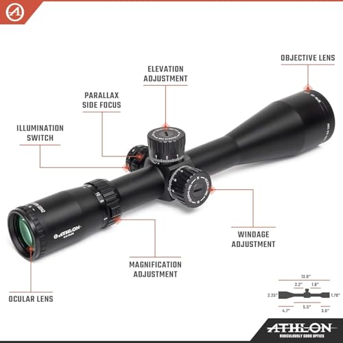Athlon Optics Ares BTR GEN2 2.5-15x50 Side Focus FFP APRS5 IR MIL Black
