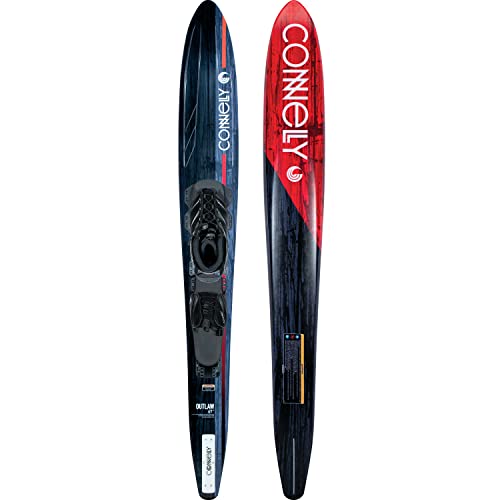 Connelly Slalom Waterski Outlaw 67 Tempest Front Binding with Rear Toe Plate XL (12-14) Multi