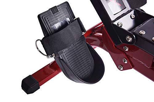 Stamina X Water Rowing Machine with Fitness Coaching App Black / Red