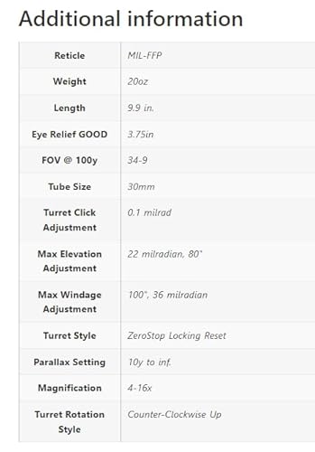 GPO CENTURI 4-16x44i Super Compact Riflescope Black