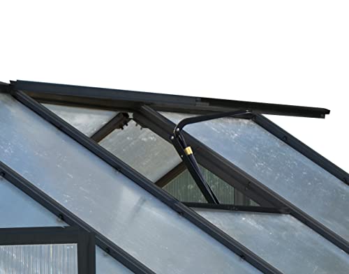 Monticello 8' x 8' Greenhouse Black