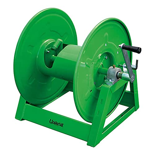 Underhill Heavy-Duty Hose Reel Holder Caddy for Golfing Greens and Sports Fields Green