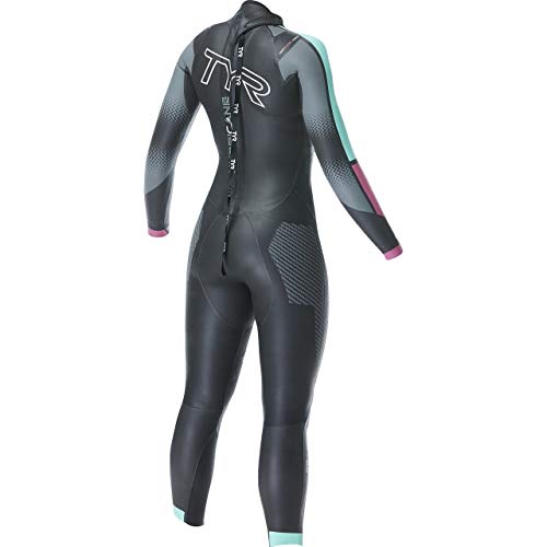 TYR Women's Cat 5 Wetsuit Black/Turq/Fuschia XL