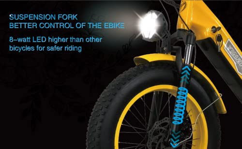 YinZhiBoo Electric Bike for Adults 750W BAFANG Motor Ebike Green
