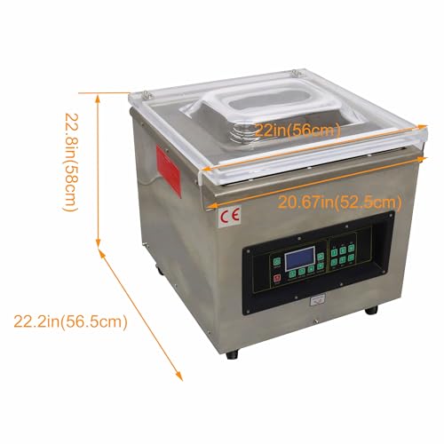 WYDDDARY Heavy Duty Vacuum Sealer 110V Stainless Steel 900W 17.7inch Sealing Length