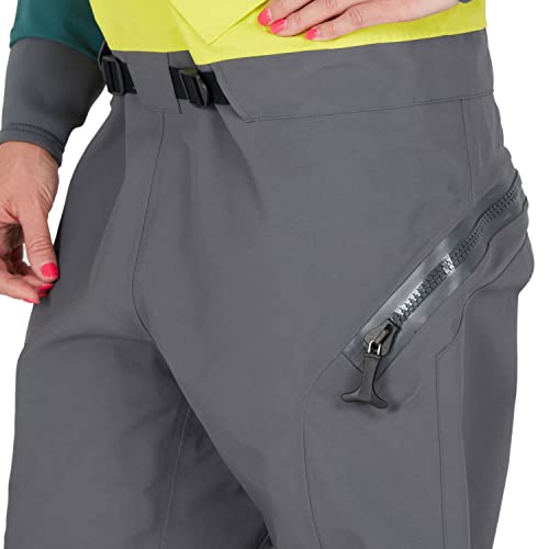 NRS Women's Nomad Gore-TEX Pro Semi-Dry Suit Chartreuse M