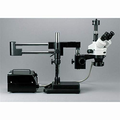 AmScope Digital Trinocular Stereo Zoom Microscope Black