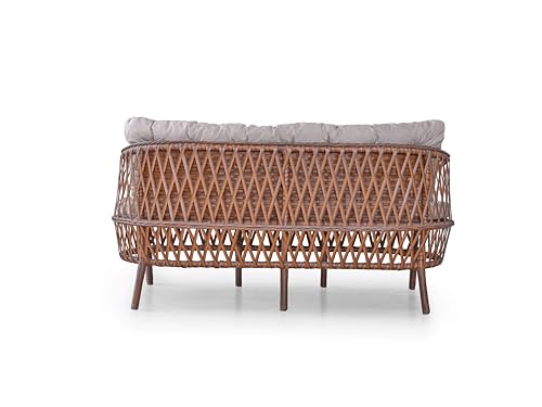 Angora Maestro Rattan Outdoor Furniture Set Brown