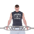 Gronk Fitness Products Swiss Bar - Commercial Grade | Multi Grip Football Bar for Upper Body Strength Training Silver