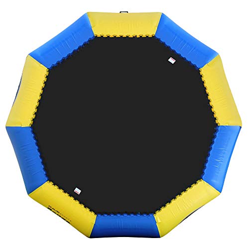 RAVE Sports Bongo 13' Water Bouncer Trampoline with Ladder Blue/Yellow