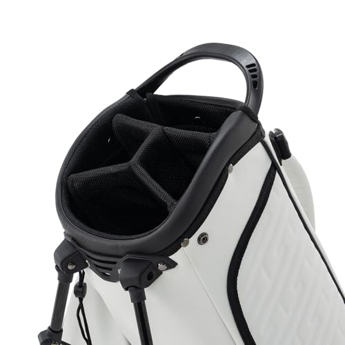 SuperStroke Golf Bag with Stand for Men & Women, White