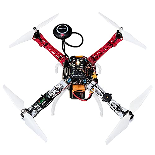 HAWK'S WORK F450 Drone Kit Set B with Frame, Pixhawk, GPS, Power Module, ESC, Brushless Motor, Prop, Battery & Accessories