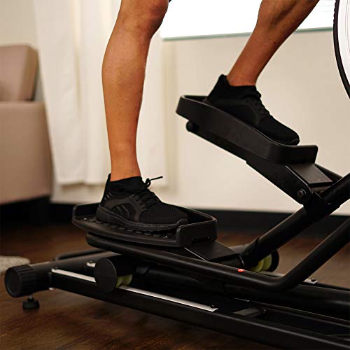 Sunny Health & Fitness Electric Elliptical Trainer with Programmable Monitor - SF-E3875 Black