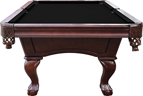Playcraft Charles River 8' Espresso Slate Pool Table with Leather Drop Pockets