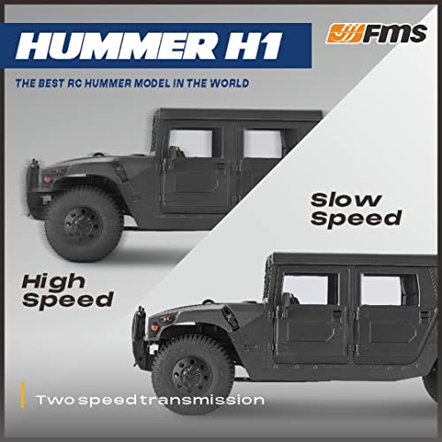 BEEZRC 1/12 RC Crawler HMMWV H1 Alpha Offroad Remote Control Car Yellow