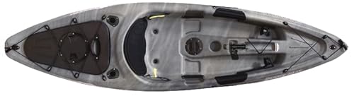 Sun Dolphin Journey 10 SS Sit on Top Kayak 1 Person Fishing Kayak Angler Gray Swirl