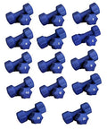 Ader Sporting Goods Neoprene Dumbbell Set Blue 1-25LB (14 Pairs)
