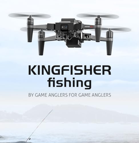 Camoro Waterproof Fishing Drone with Bait Release 4K Camera Black