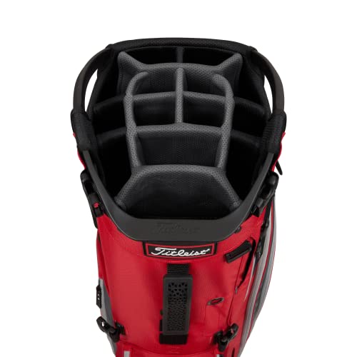 Titleist Hybrid 14 Golf Bag Red/Charcoal/Gray