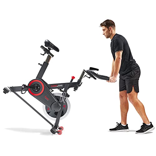 Sunny Health & Fitness Premium Indoor Cycling Smart Stationary Bike Grey