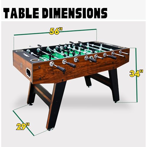 Freetime Fun 56" Adult Foosball Table Green Cabinet