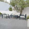 Modifurn Modern Outdoor Furniture Set Gray/White