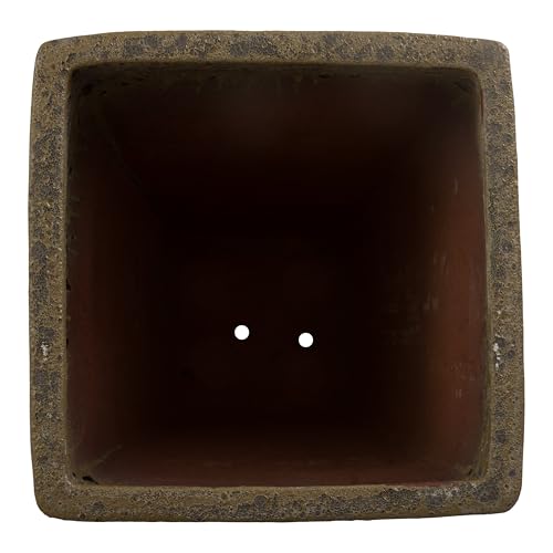 Emissary Bubble Yellow Stoneware Square Planter 17in x 31.5in