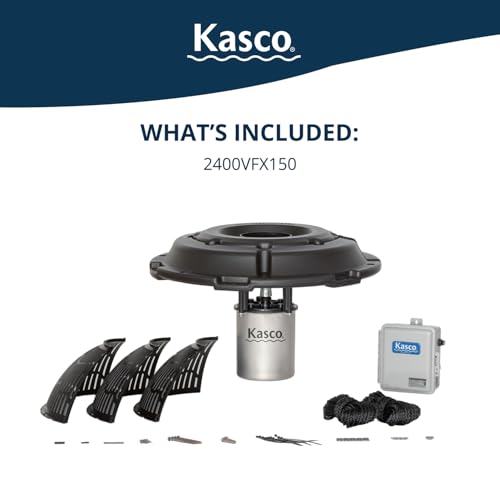 Kasco VFX Series 1/2 HP Aerating Pond Fountain White