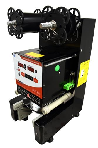 Omcan Automatic Drink Sealing Commercial Machine 44644 Black