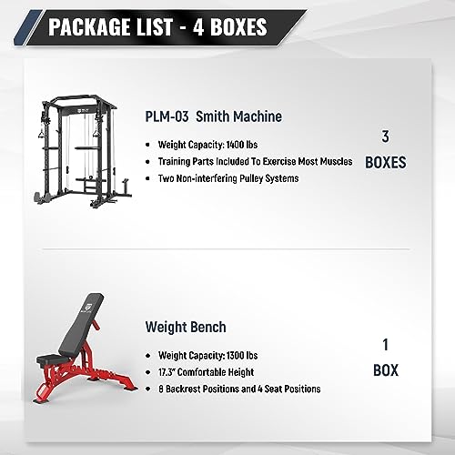 MAJOR LUTIE Fitness PLM03 All-in-One Power Cage Red