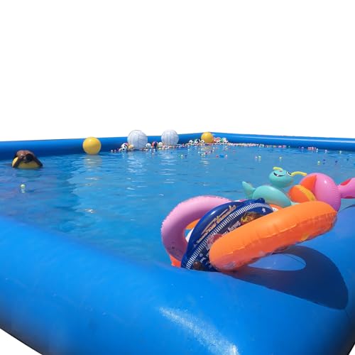 Banfluxion Inflatable Pool 236x236x26in with 800W Blowers Blue