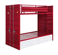Acme Cargo Twin Over Twin Bunk Bed Red