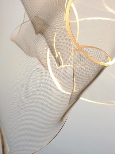 ET2 Rinkle Collection Three-Light Dimmable LED Ceiling Pendant Silver