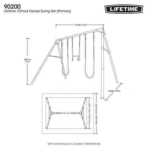 Lifetime Metal Swing Set Primary Colors