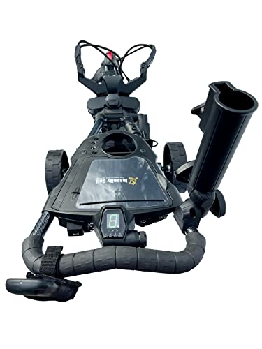 Insanity Golf Electric Golf Trolley with Remote Control, Aluminum Frame, Lithium-Ion Battery - Black