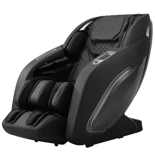 PayLessHere Zero Gravity Massage Chair with Heating, Bluetooth, Foot Roller, and Air Massage System Black